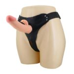 19 cm Belden Bağlamalı İçi Boş Klitoris Uyarıcılı Protez Penis - Mavis