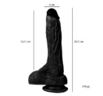 20,5 cm Belden Bağlamalı Realistik Dildo Zenci Penis Set