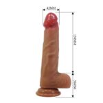 Belden Bağlamalı 20,6 cm Realistik Vantuzlu Dildo Penis - Lisle