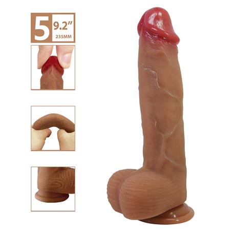 23,5 cm Realistik Vantuzlu Dildo Penis - Orton