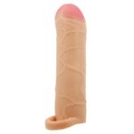 2,5 cm Dolgulu Premium Ten Rengi Silikon Penis Kılıfı - Bunion