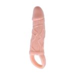 3 cm Dolgu Uzatmalı Titreşimli Penis Kılıfı Prezervatif Vibratör