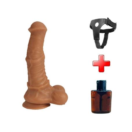 belden-baglamali-24-cm-et-dokulu-gerce-4b00-.jpg Belden Bağlamalı 24 cm Et Dokulu Gerçekçi Çift Katmanlı Sünnetsiz Silikon Melez Penis