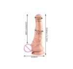 Belden Bağlamalı 33 cm Et Dokulu Gerçekçi Çift Katmanlı Sünnetsiz Silikon Penis - Horse Power 2