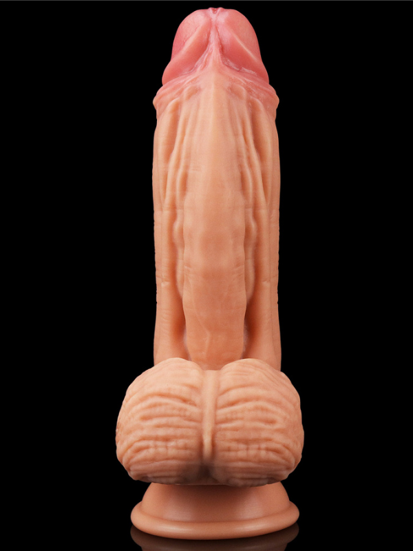 Censan 10 İnç Dual layered Platinum Silicone Cock - Flesh