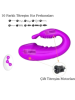 Censan Kablosuz Kumandalı Şarjlı 2 in 1 Giyilebilir Rabbit Mini Vibratör