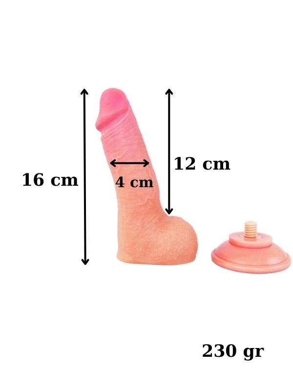 Censan Ultra Gerçekçi 16 Cm Kıkırdaklı Dildo