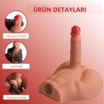 Gerçekçi Yapıda Realistik İleri Geri Hareketli 17,5 cm Penisli Erkek Vücut - Peel