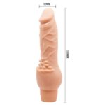 Güçlü Titreşimli 19,5 cm Realistik Vibratör Gerçekci Penis Dildo