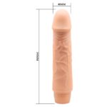 Güçlü Titreşimli 19,5 cm Realistik Vibratör Gerçekci Penis Dildo