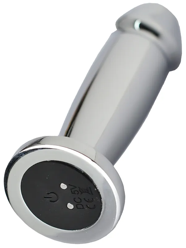 NOXXX Çelik Anal Plug Şarjlı Titreşimli 12 cm