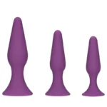 NOXXX Funbums 3'lü Anal Plug Seti – Mor