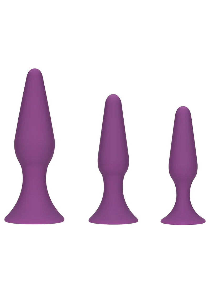 NOXXX Funbums 3'lü Anal Plug Seti – Mor NOXXX Funbums 3'lü Anal Plug Seti – Mor
