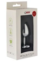 NOXXX Kalp Mücevherli Çelik Plug Medium