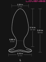 Lovense HUSH 2 Anal Plug 2.25" App Controlled