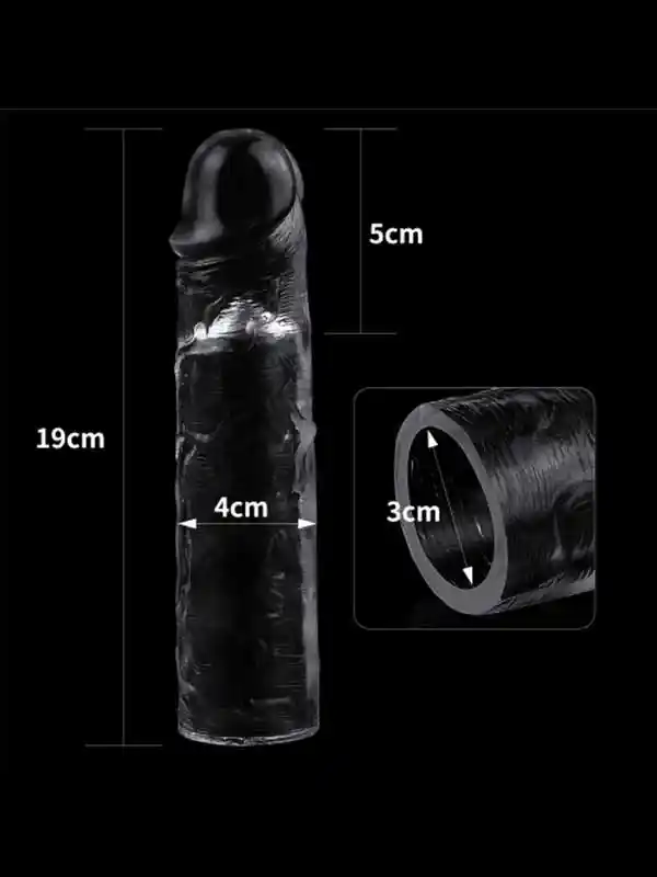Flawless Şeffaf Penis Kılıfı 5 cm Uzatmalı