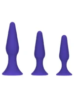 NOXXX Funbums 3'lü Anal Plug Seti – Mavi