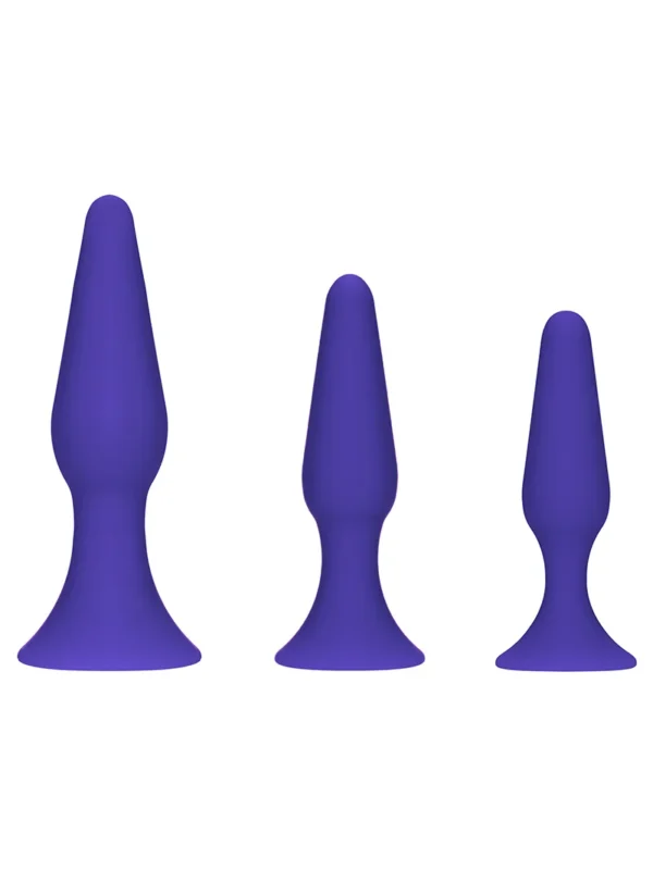 NOXXX Funbums 3'lü Anal Plug Seti – Mavi