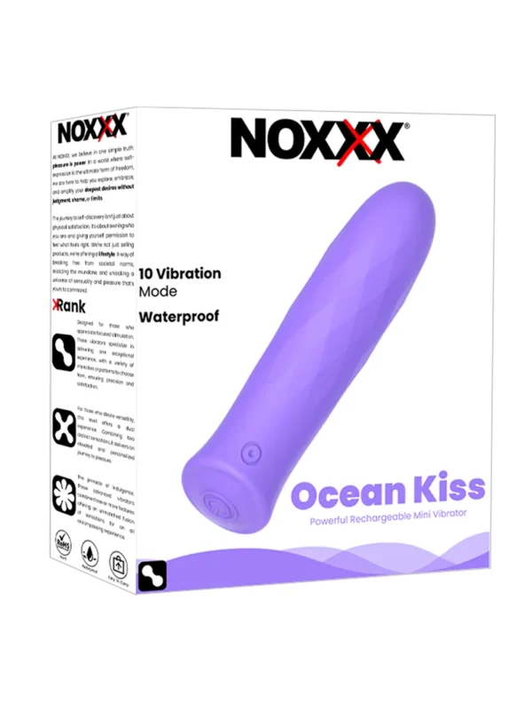 NOXXX Ocean Kiss Güçlü Şarjlı Bullet 8.5 cm Mor