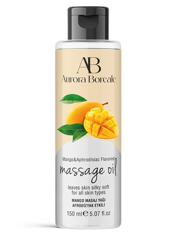 Aurora Boreale Mango Aromalı Afrodizyaklı Masaj Yağı 150ml