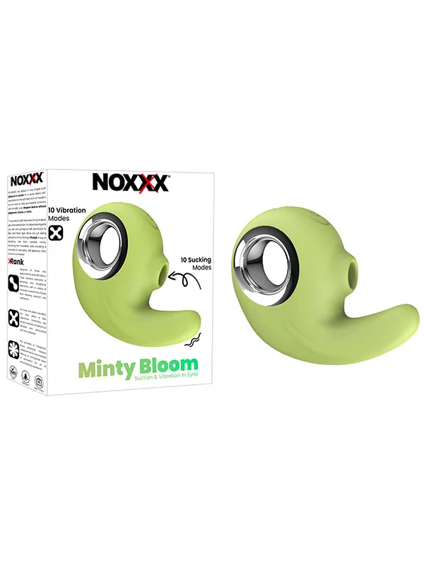 NOXXX Minty Bloom Şarjlı Çift Fonksiyonlu Emme ve Titreşimli Vibratör