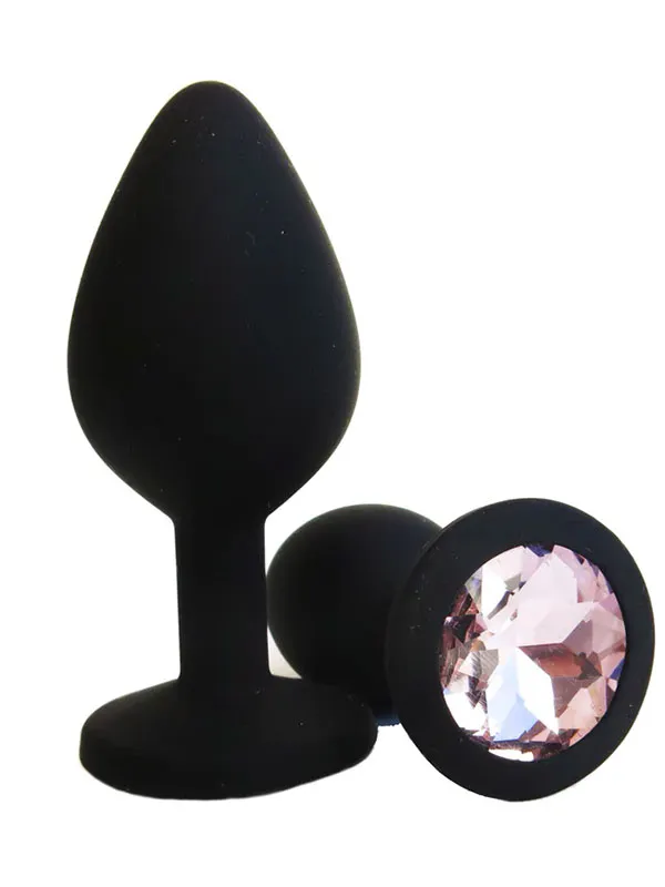 NOXXX Silikon Anal Plug Taşlı Medium