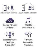 Lovense HUSH App Controlled Anal Plug 1.75"