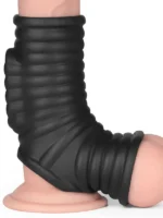 Vibrating Wave Knights Ring with Scrotum Sleeve