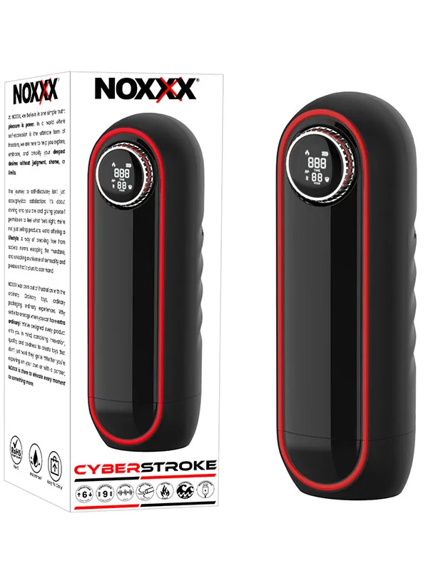 NOXXX CyberStroke Isıtmalı Thrusting Vakumlu Titreşimli Ses Özellikli Mastürbatör