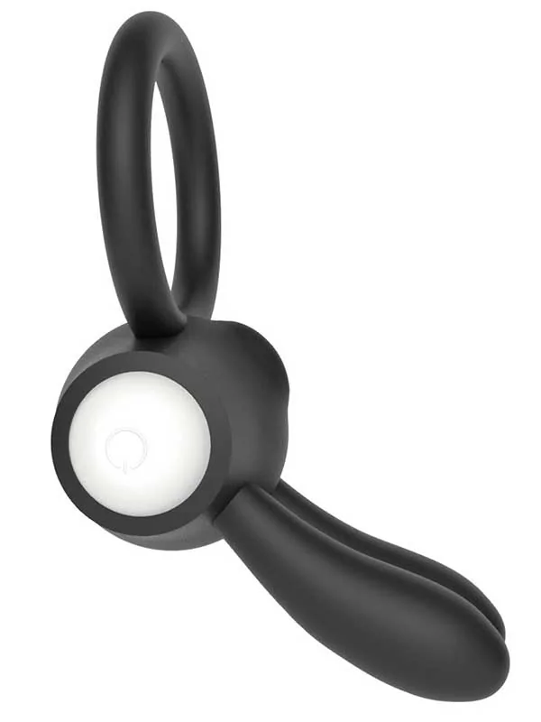 LoveToy Klitoris Uyarıcılı Titreşimli Silikon Penis Halkası