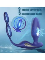 Penis Halkalı Prostat ve Elektro Şok Özellikli Anal Vibratör