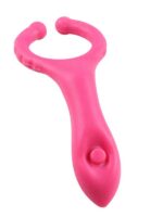 Testis Uyarıcılı Titreşimli Penis Halkası Pembe
