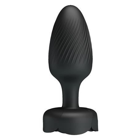 USB'den Manyetik Şarjlı 10 Farklı Titreşimli 5 Led Işıklı Silikon Anal Plug - Osborn
