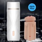 USB'den Şarjlı 3 Emme ve Güçlü 7 Titreşim Fonksiyonlu Realistik Masturbatör - Riley